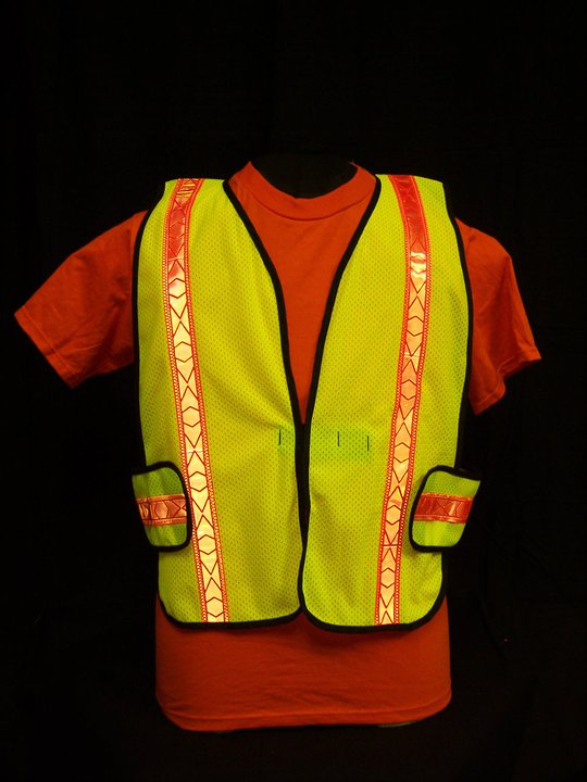 Ameri-Viz LIME YELLOW SOFT MESH VEST/ORANGE REFLECTIVE | AMERICAN MADE ...