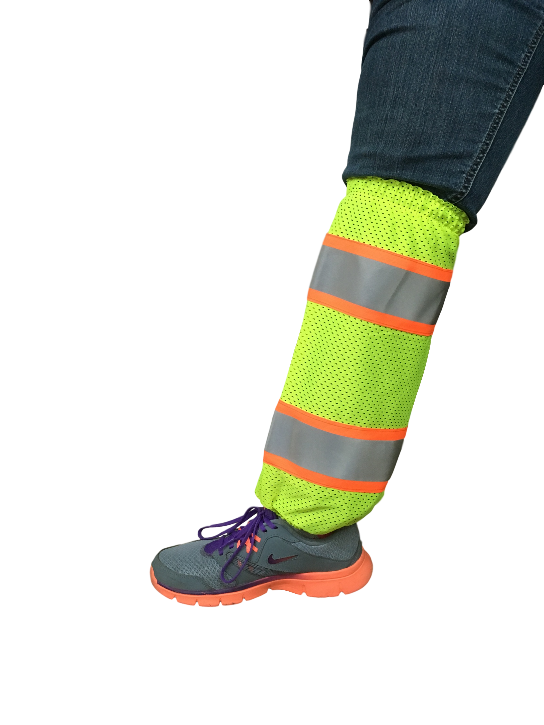 17 LONG GAITERS CLASS E - LIME / SILVER REFLECTIV | SAFETY APPAREL ...