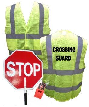 Ameri-Viz CROSSING GUARD KIT / VEST / PADDLE / WHISTLE | SAFETY APPAREL ...